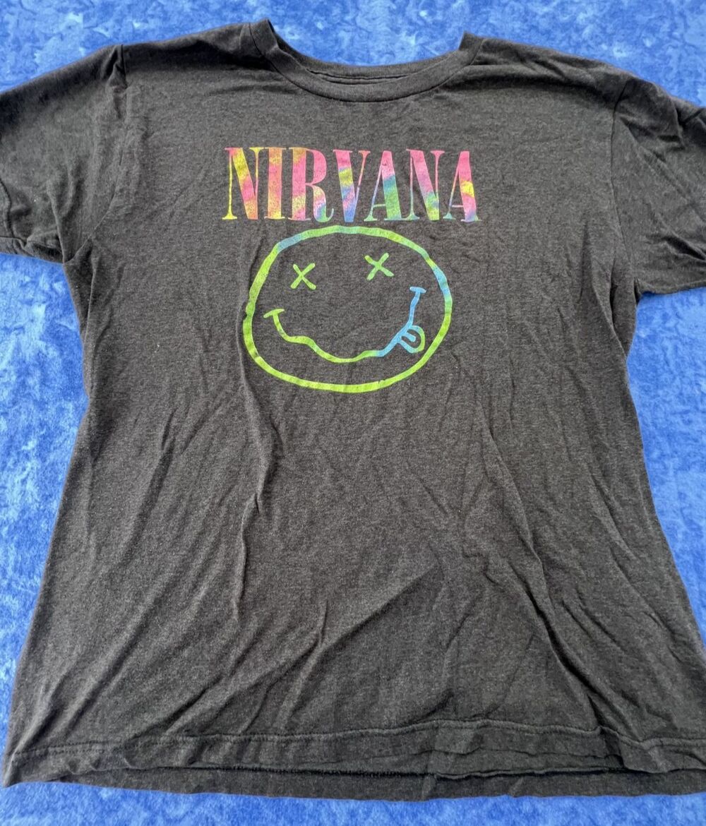 Nirvana Band Gray T-Shirt Tee Size Adult Size 2XL